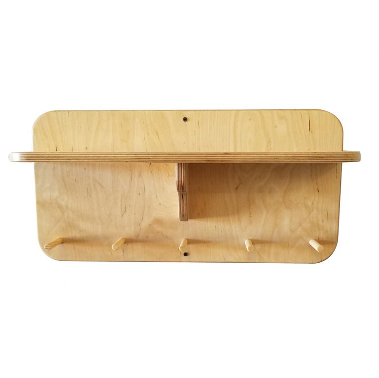 24” Gym Accessory Corbel Shelf - With Dowels